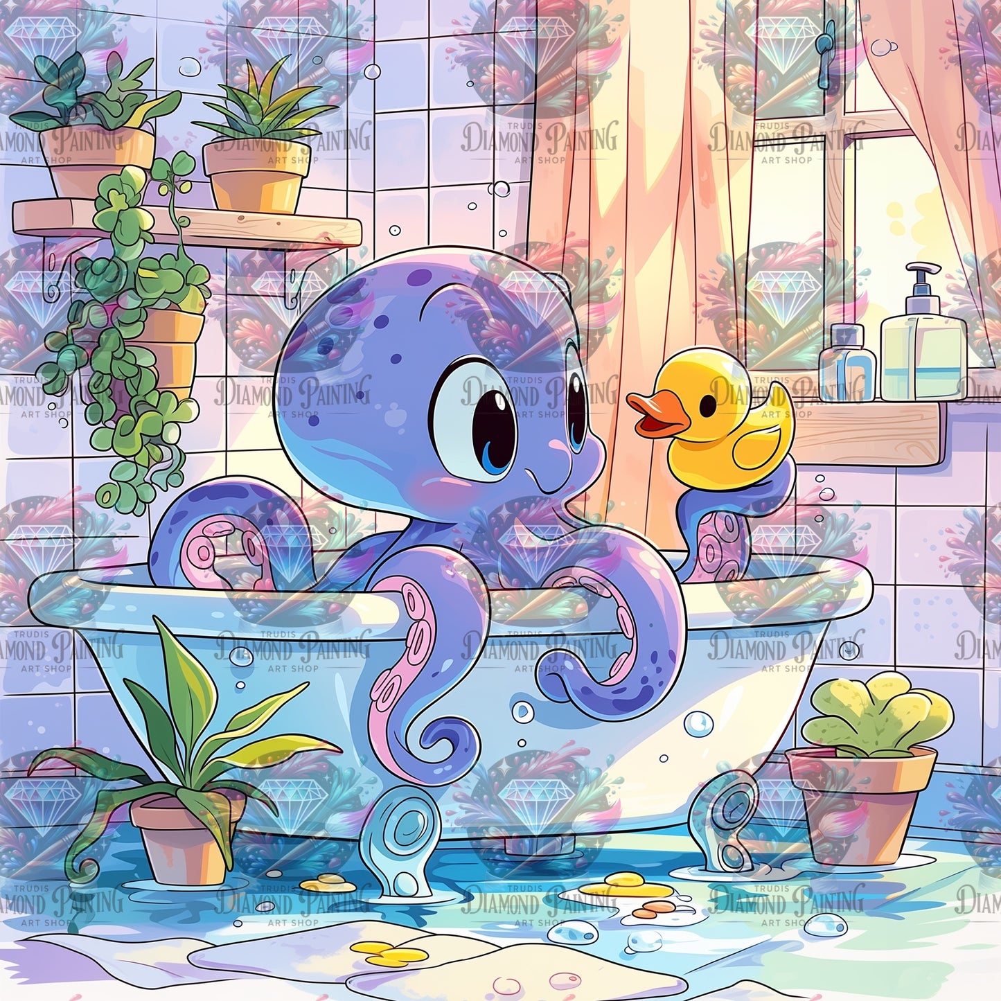 Diamond Painting Schaumige Abenteuer von Salzkatze.ai
