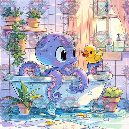 Diamond Painting Schaumige Abenteuer von Salzkatze.ai