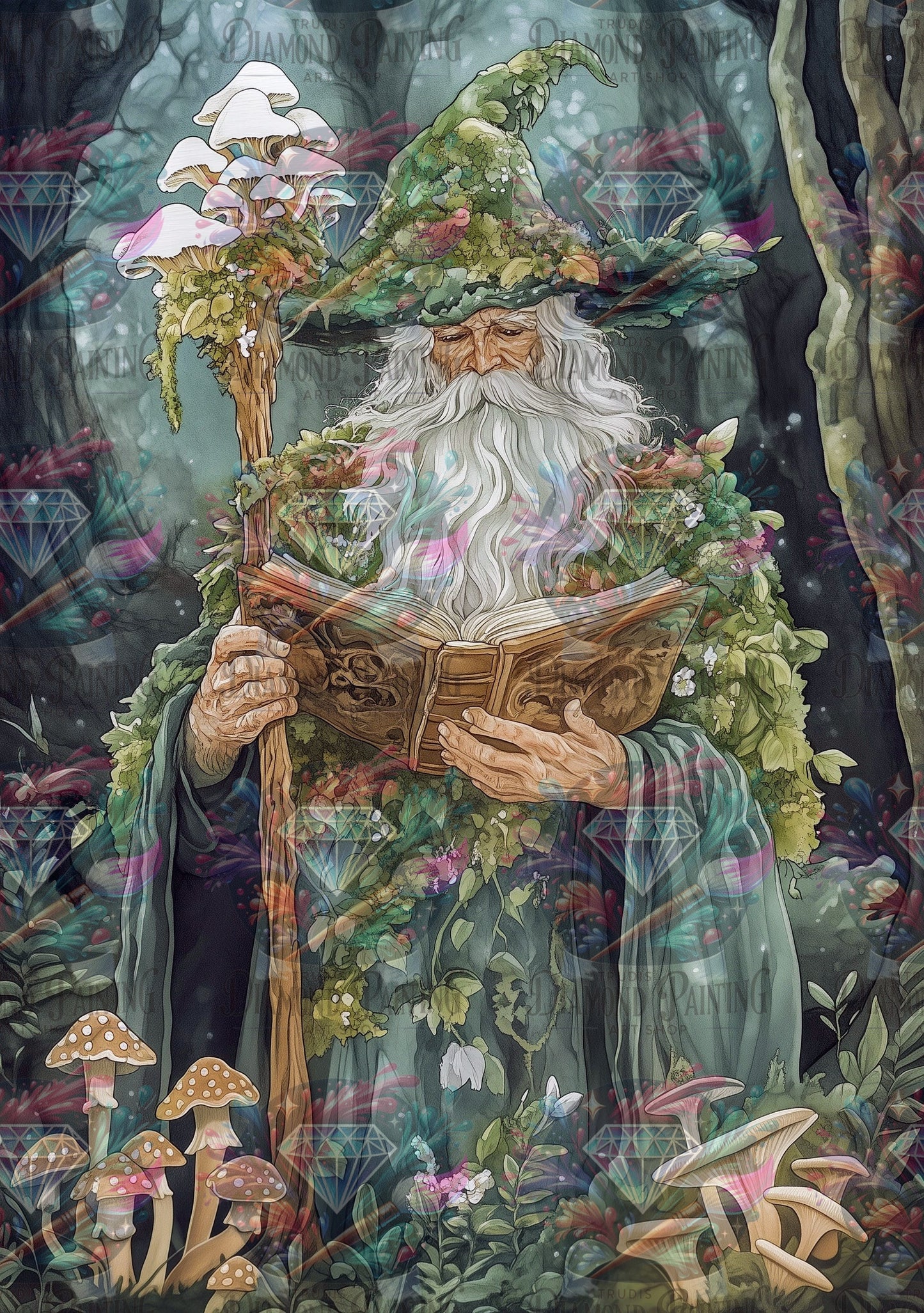 Diamond Painting Secrets Of The Forest Druid ©salzkatze.ai