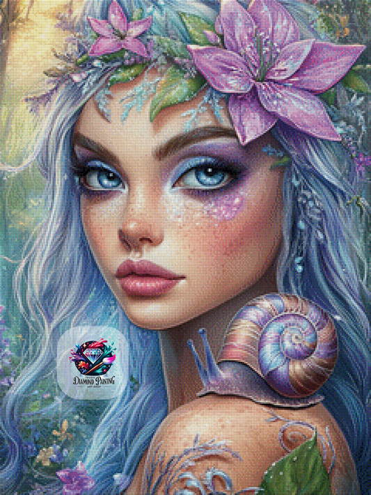 Diamond Painting Seelenruferin zwischen den Welten von Trudis_ai_art - 60x80cm mit 250 Farben