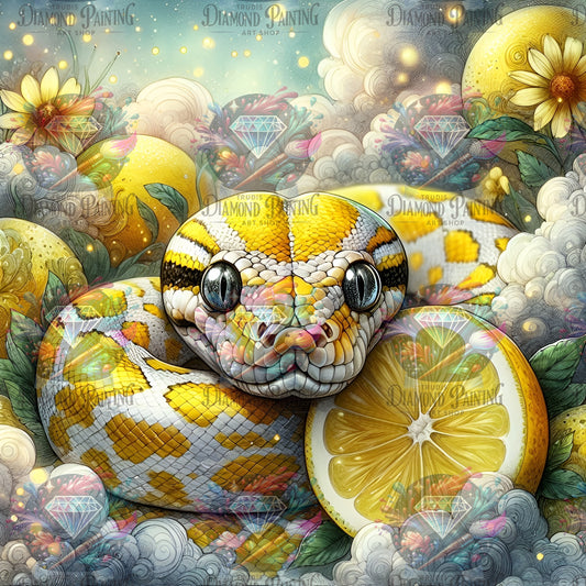 Diamond Painting Serpents Lemonade von MoozyJo.ai