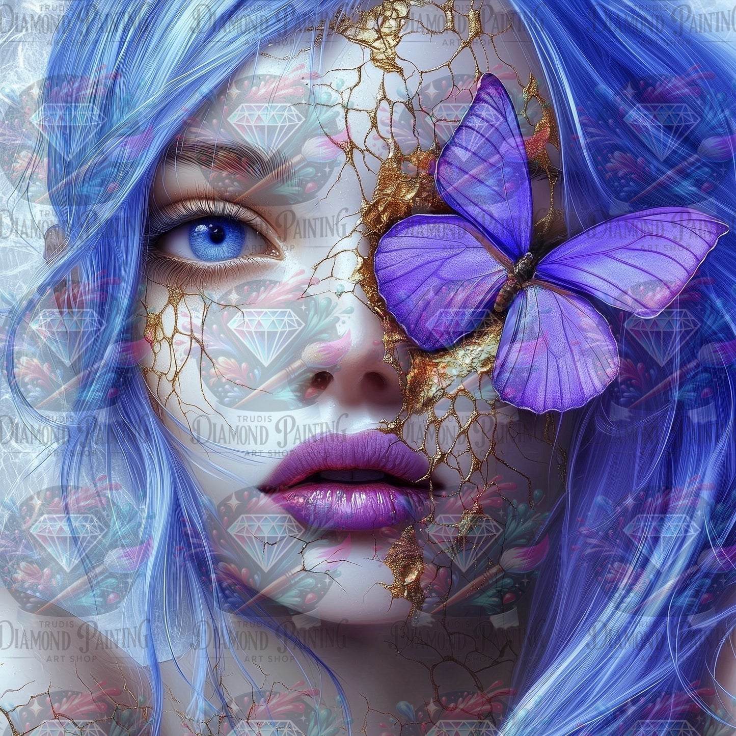 Diamond Painting Shattered Beauty ©traumpixxel