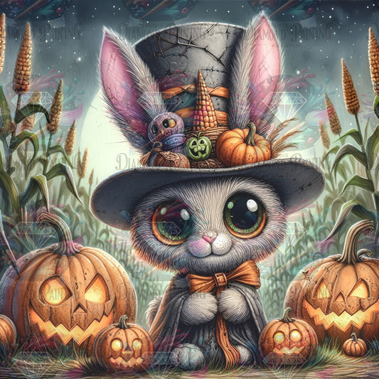 Diamond Painting Sir Hops And The Pumpkin Curse ©MoozyJo.ai