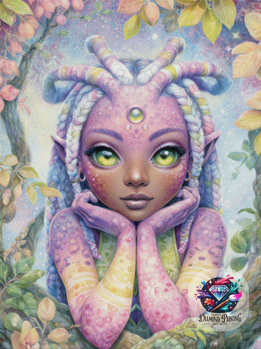 Diamond Painting Solara Nyx ©salzkatze.ai - 75x100cm mit 245 Farben