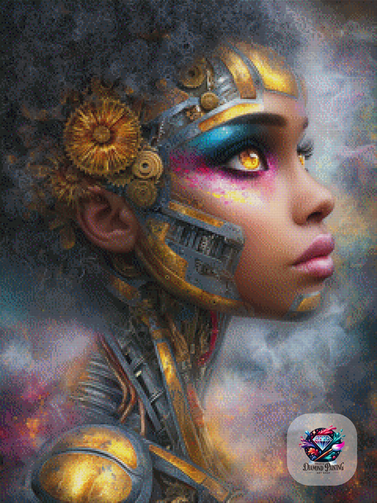Diamond Painting Soleia - Die Seele der Zahnräder ©Elly_A.I - 60x80cm mit 200 Farben