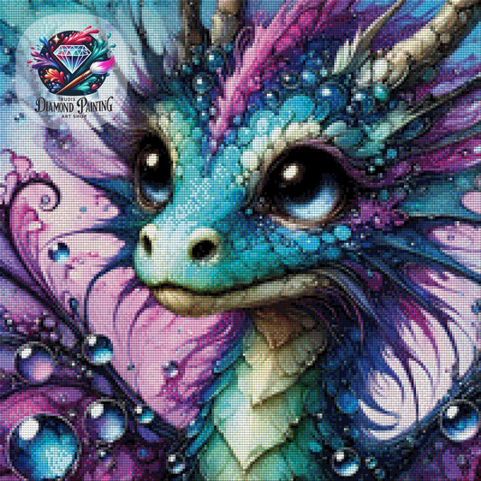 Diamond Painting Swirly Scales ©MoozyJo.ai - 50x50cm mit 270 Farben