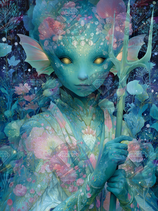 Diamond Painting Tideborn Seer ©salzkatze.ai