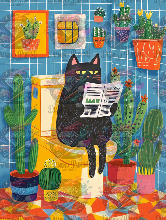 Diamond Painting Toilet Time ©salzkatze.ai