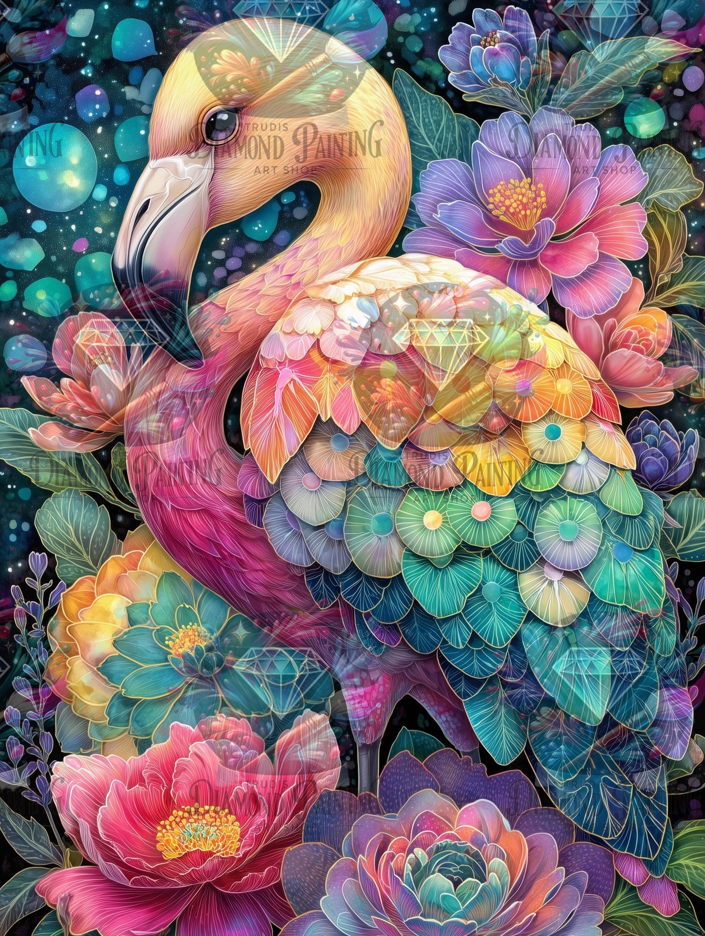 Diamond Painting Tropical Elegance ©salzkatze.ai