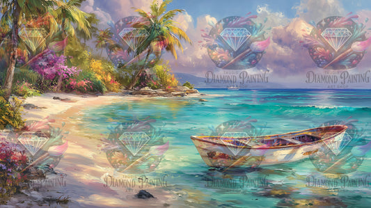 Diamond Painting Tropische Stille von Salzkatze.ai