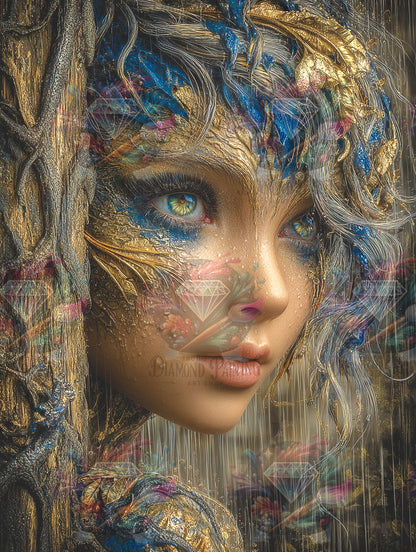 Diamond Painting Aus Rinde geboren ©Elly_A.I