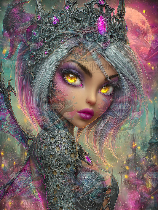 Diamond Painting Ihr Blick kennt die Dunkelheit ©Elly_A.I