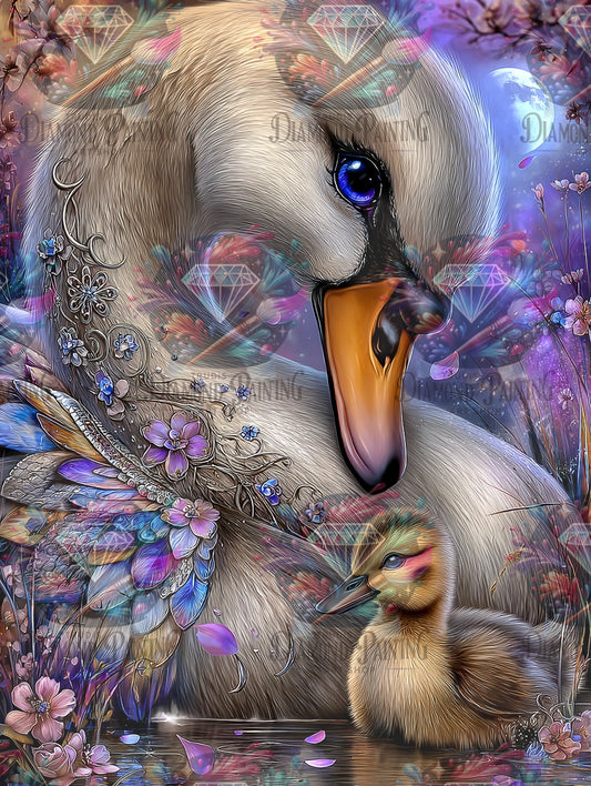 Diamond Painting Flügelzauber und Nestwärme ©Elly_A.I