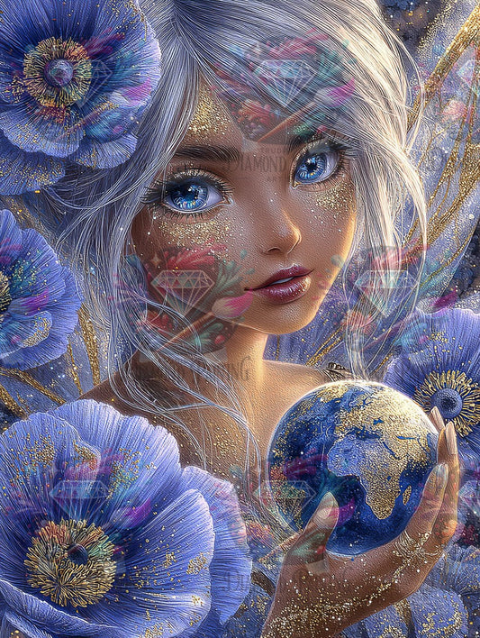 Diamond Painting Die goldene Spore der Schöpfung ©Elly_A.I
