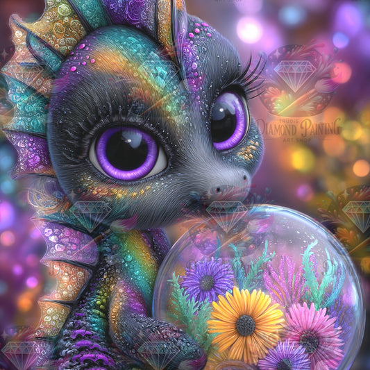 Diamond Painting In der Stille der bunten Welt ©Elly_A.I