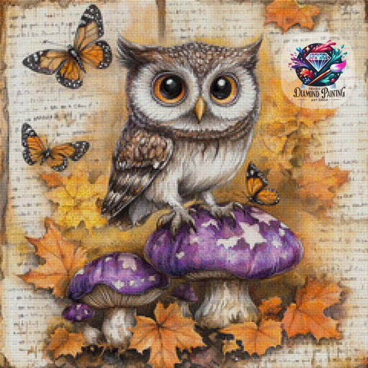 Diamond Painting Wächter des goldenen Laubs ©trudis_ai_art - 60x60cm mit 170 Farben