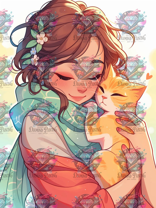 Diamond Painting Warm Embrace von Salzkatze.ai