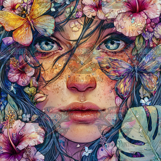 Diamond Painting Watercolor Lady ©sandrietta_ai