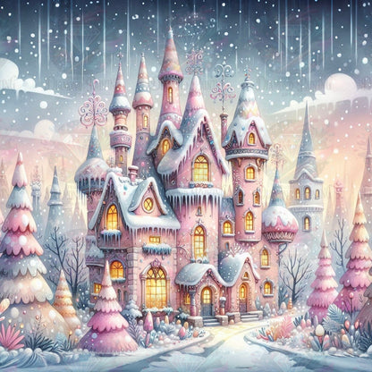 Diamond Painting Winter's Enchanted Castle ©finira_artist