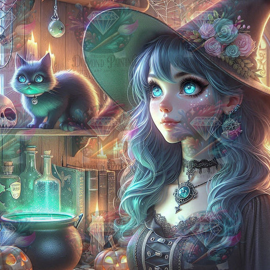 Diamond Painting Witchcraft And Whiskers ©Lexxy Ai