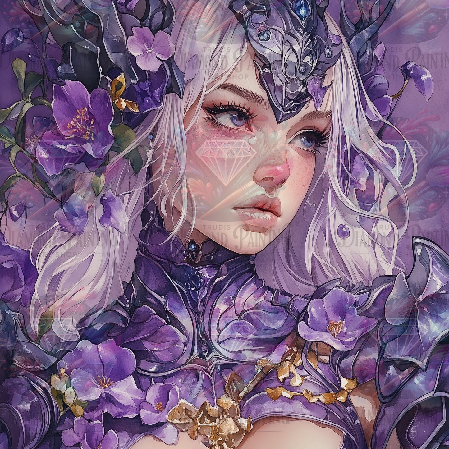 Elysian Valkyries - Amethyst Seraphine ©trudis_ai_art