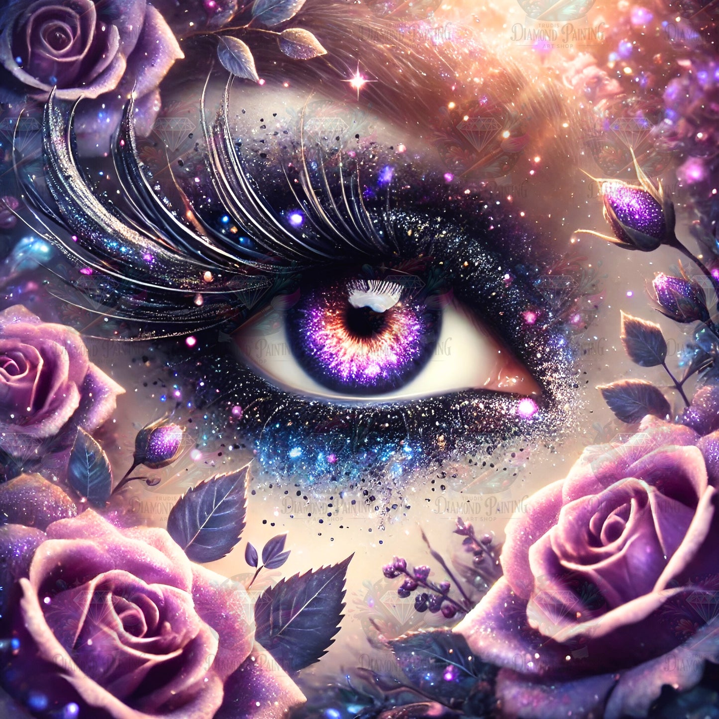 Diamond Painting Beautiful Rose Eye ©linchens_bunte_welt