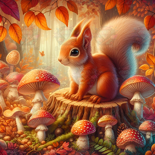 Diamond Painting Autumn Squirrel ©linchens_bunte_welt