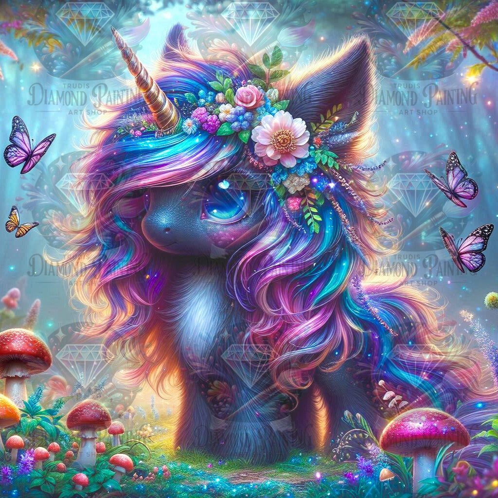 Diamond Painting The Enchanted Unicorn ©Lexxy Ai