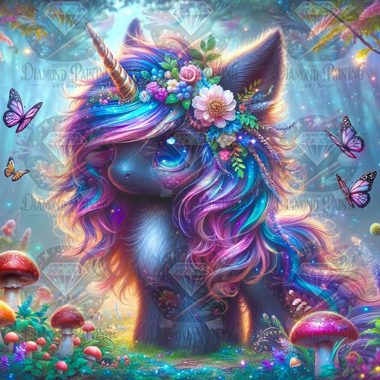 Diamond Painting The Enchanted Unicorn ©Lexxy Ai