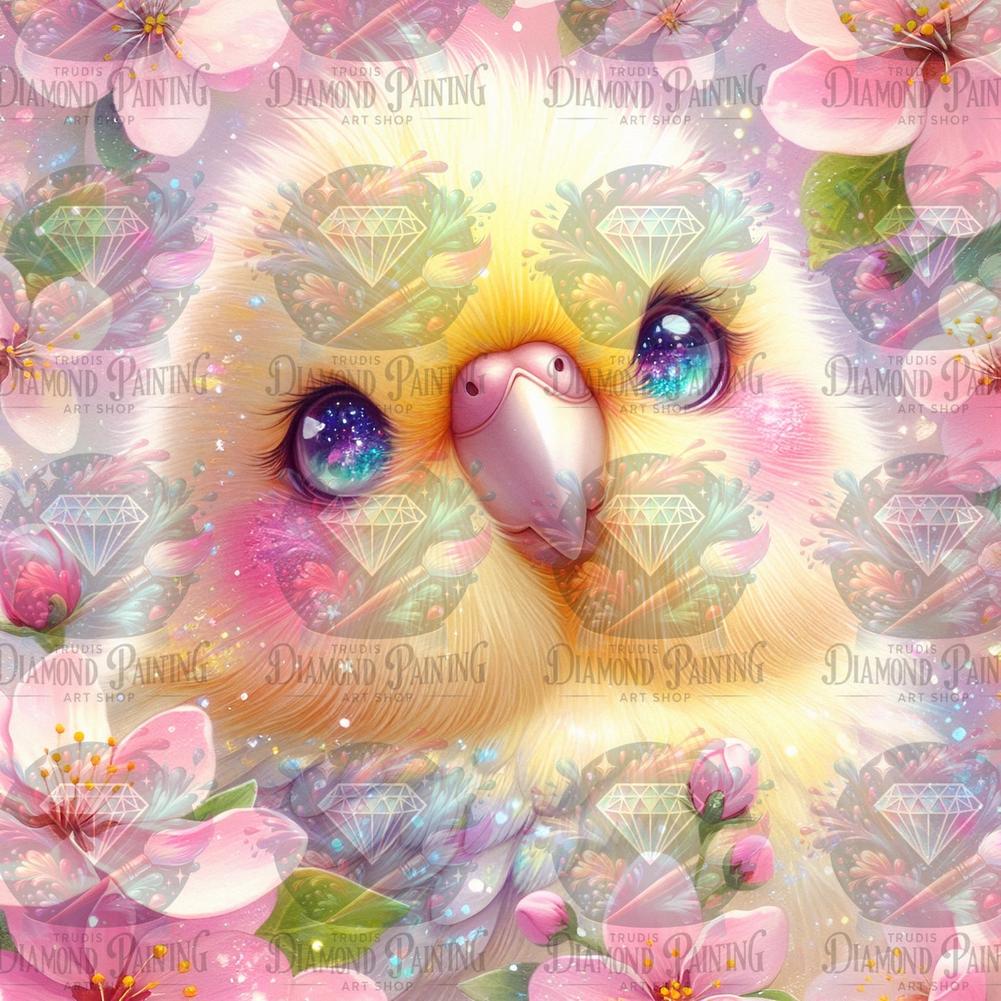 Diamond Painting Cute Budgie ©aileens_creative_art_design