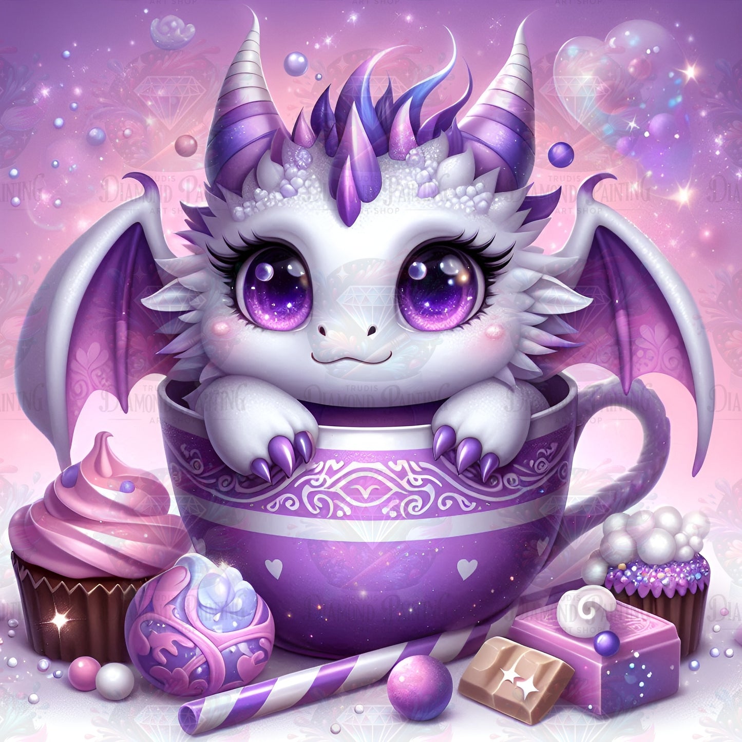 Cute Mugdragon With Sweets ©linchens_bunte_welt