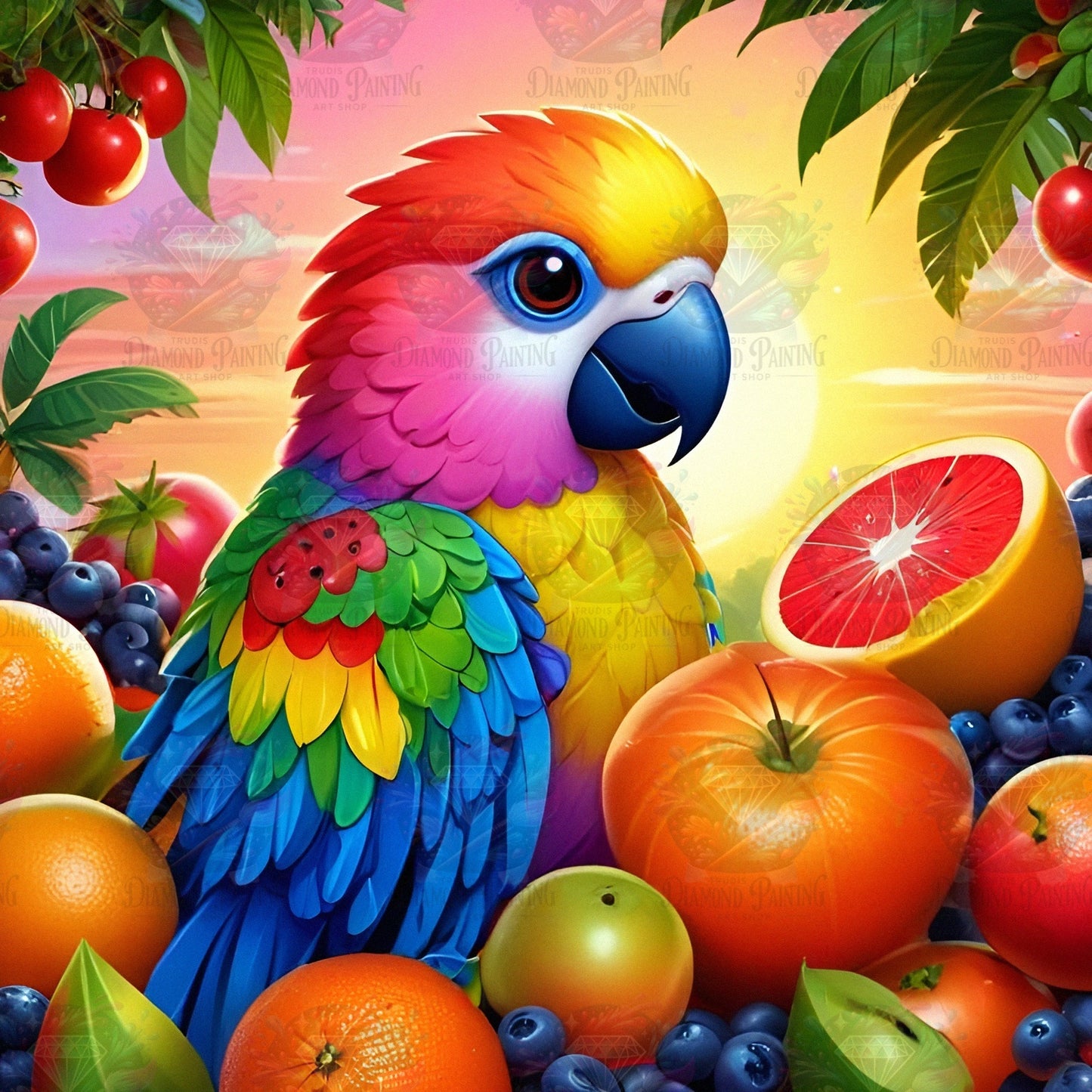 Cute Fruit Parrot ©linchens_bunte_welt