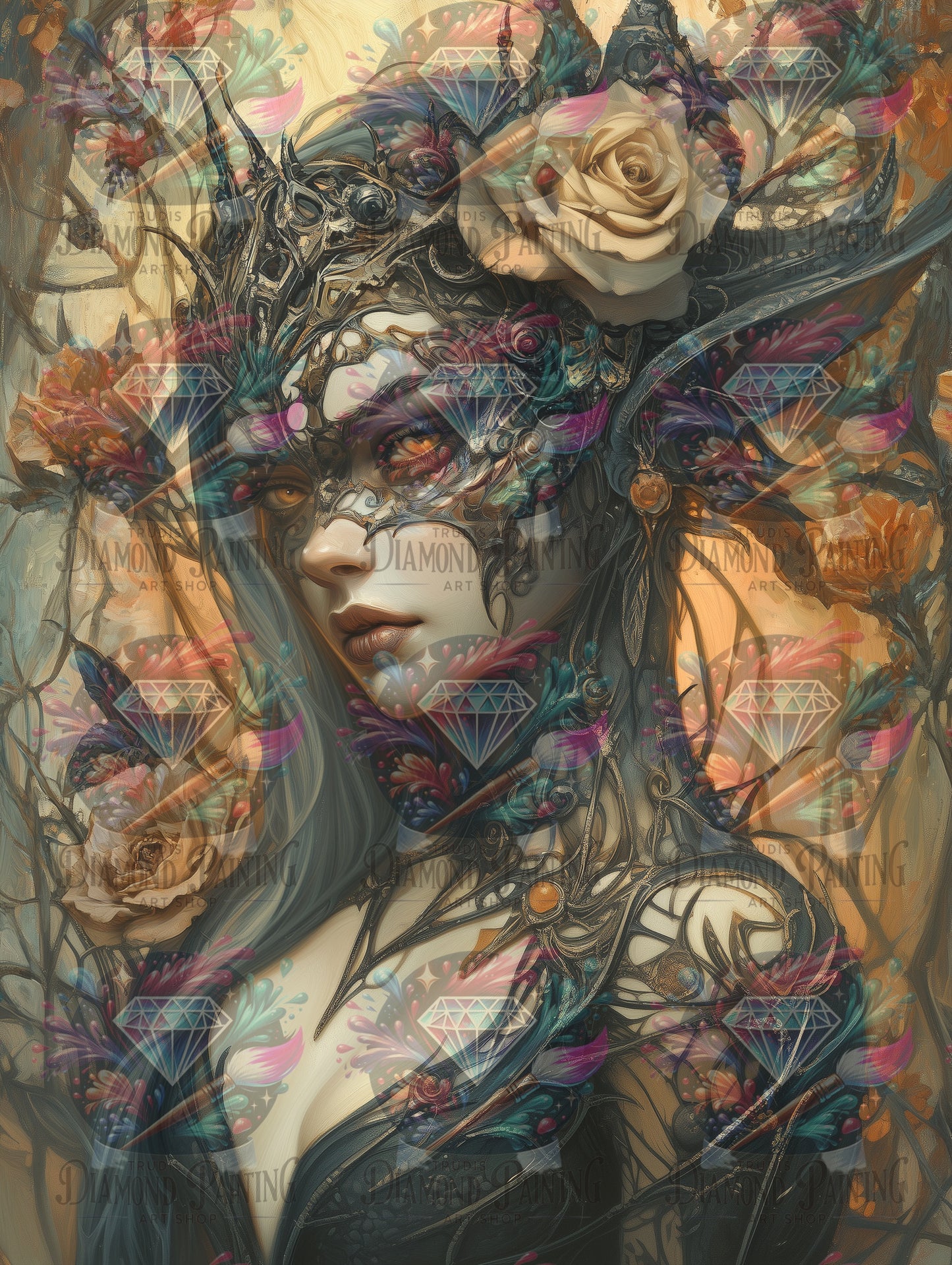 Diamond Painting Das Lied des Schattenkindes ©trudis_ai_art