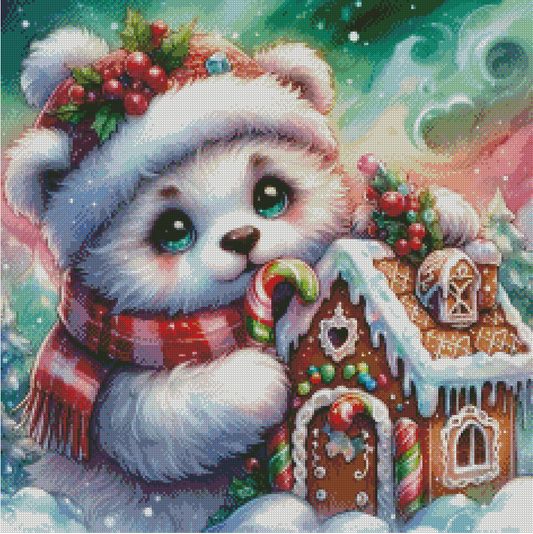 Diamond Painting Captain Candycane von MoozyJo.ai