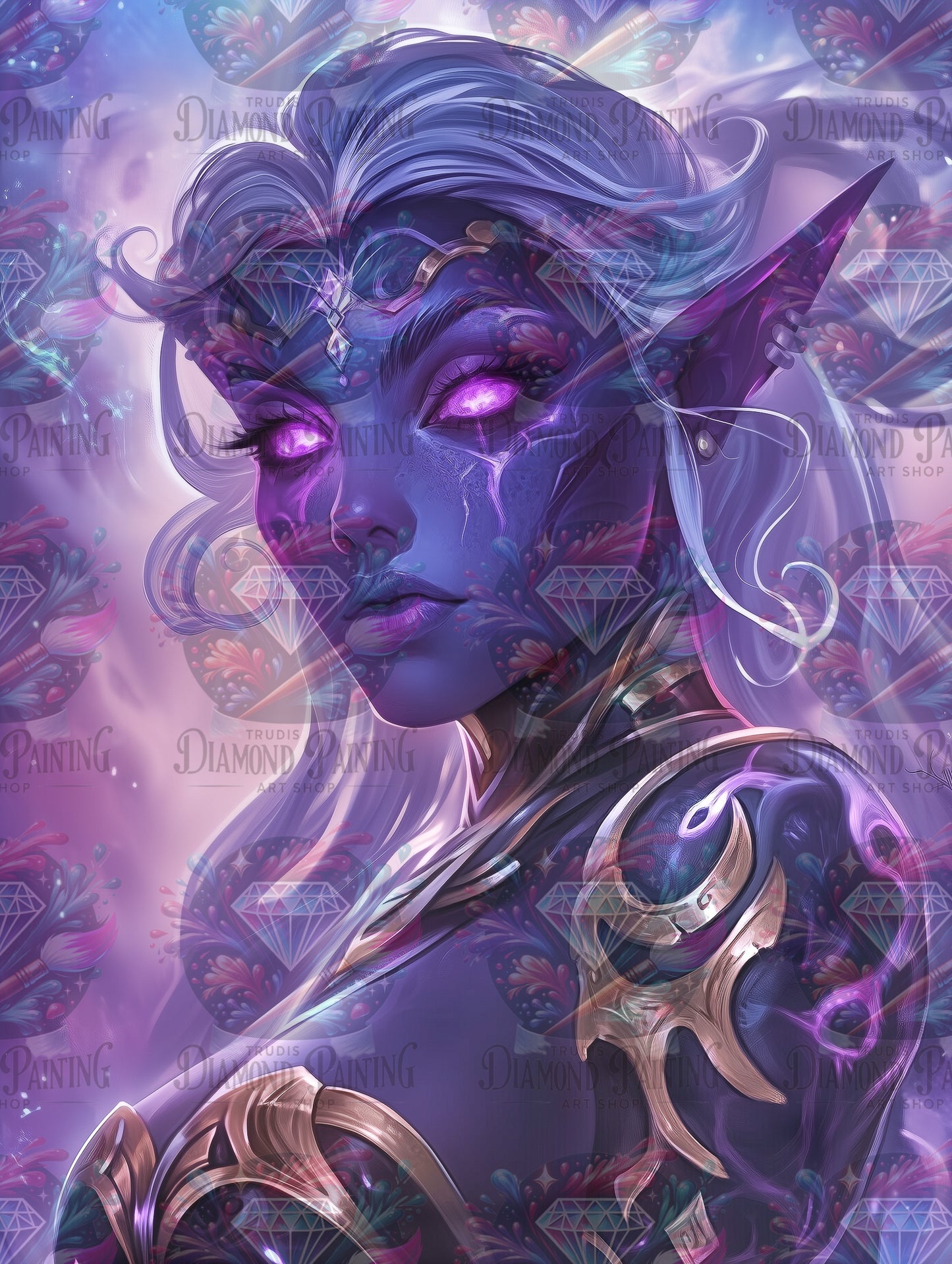 Diamond Painting Thalara, Erbin des Äthers ©trudis_ai_art