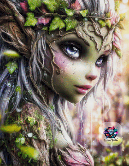 Diamond Painting Naylira - Die Träne der Natur ©Elly_A.I - 70x90cm mit 150 Farben (1x auf Lager)