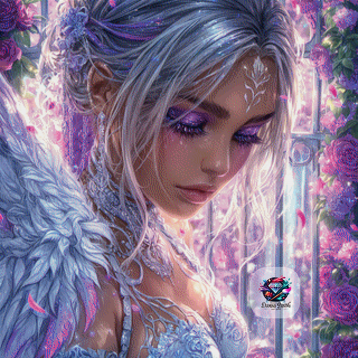 Diamond Painting Verloren im Duft der Zeit ©Elly_A.I - 80x80cm mit 180 Farben