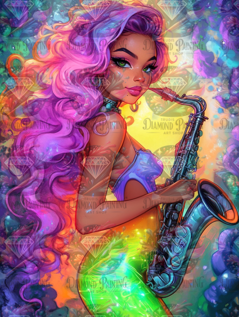 Diamond Painting Verloren im Lied der Aurora ©finira_artist