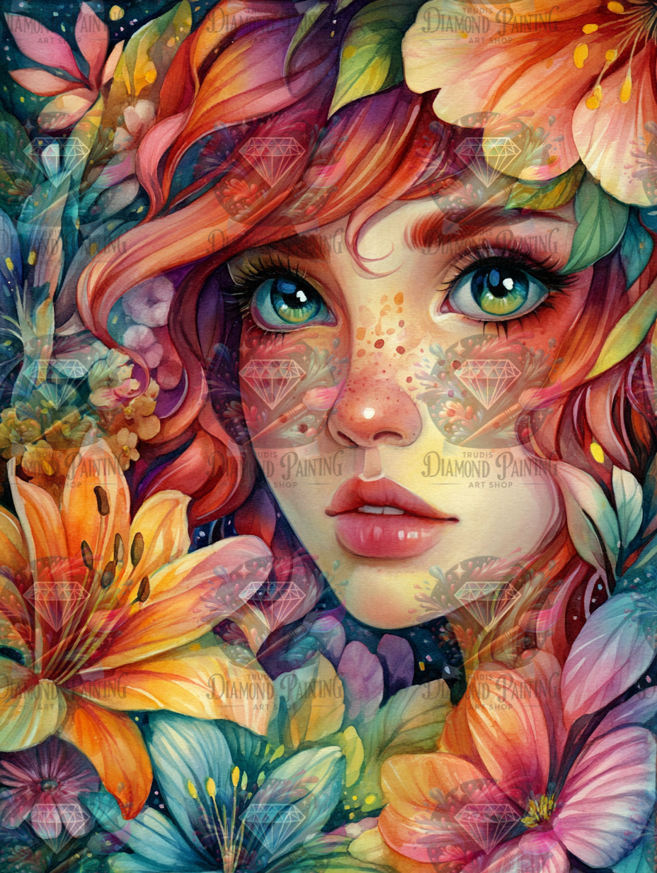 Diamond Painting Tochter des Goldwinds von Finira_artist