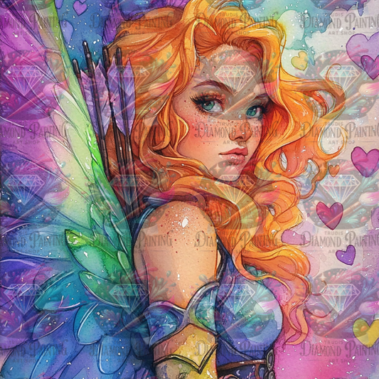Diamond Painting Nyla – Tochter der leuchtenden Federn ©finira_artist
