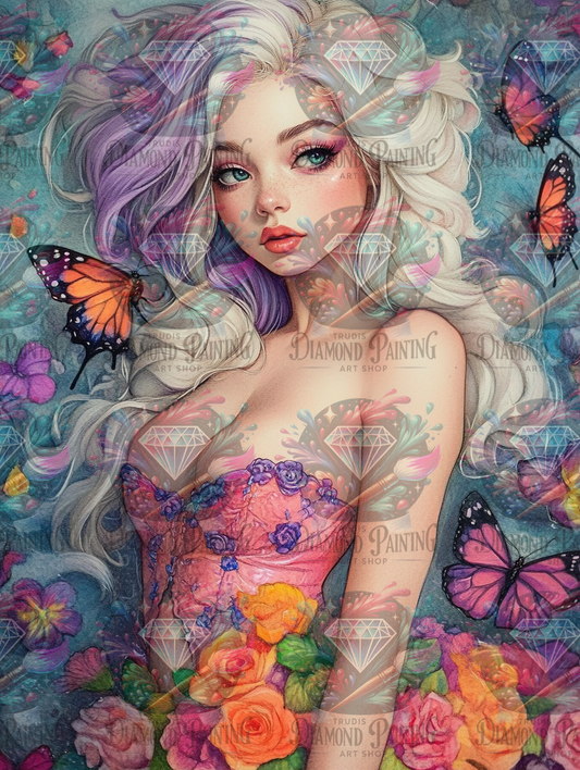 Diamond Painting Farbenzauber der stillen Muse ©finira_artist