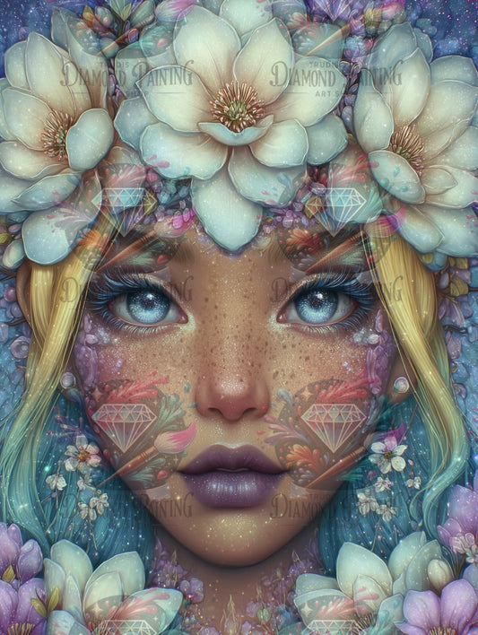 Diamond Painting Magnolienprinzessin ©trudis_ai_art