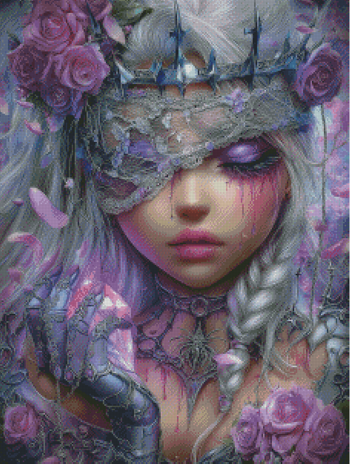 Diamond Painting Die Hüterin des blühenden Steins von Elly_A.I