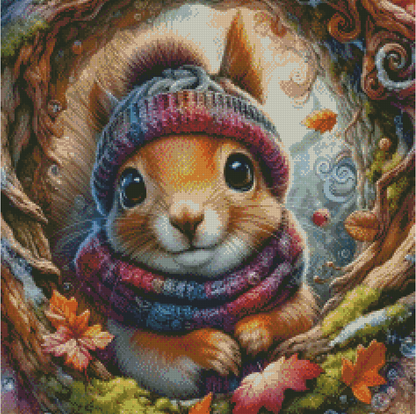 Diamond Painting Knit & Nuts von MoozyJo.ai