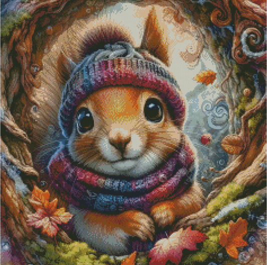 Diamond Painting Knit & Nuts von MoozyJo.ai