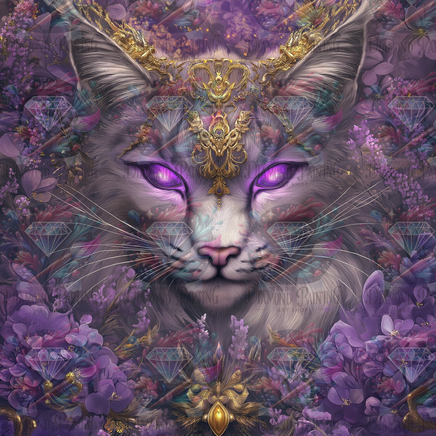 Diamond Painting Violette Vision ©trudis_ai_art
