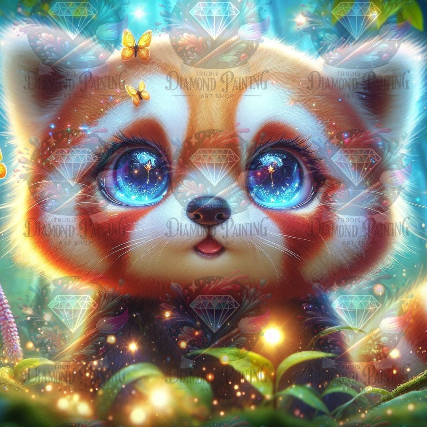 Diamond Painting Mystical Panda ©Lexxy Ai