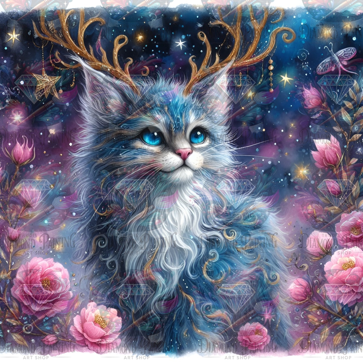 Diamond Painting Mythical Feline ©aileens_creative_art_design