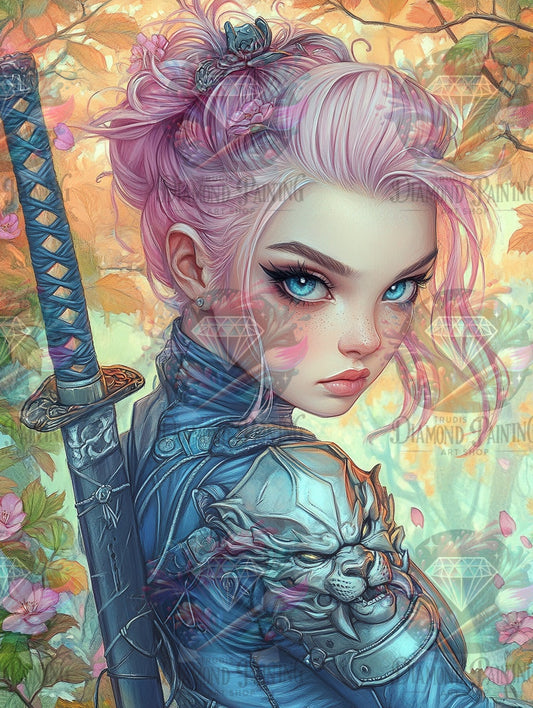 Diamond Painting Tochter der Kirschblüten ©trudis_ai_art