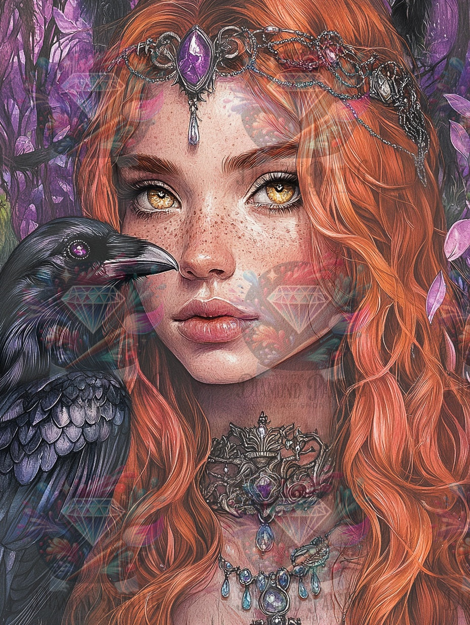 Diamond Painting Die Schicksalsweberin der Nacht ©trudis_ai_art